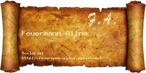 Feuermann Alina névjegykártya
